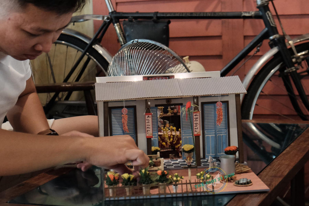 Miniature Vietnamese New Year Yard DIY Kit | Vietnamese Dollhouse | Lunar New Year Gift | Mô Hình Tết Sum Vầy | Make Your Own Dollhouse