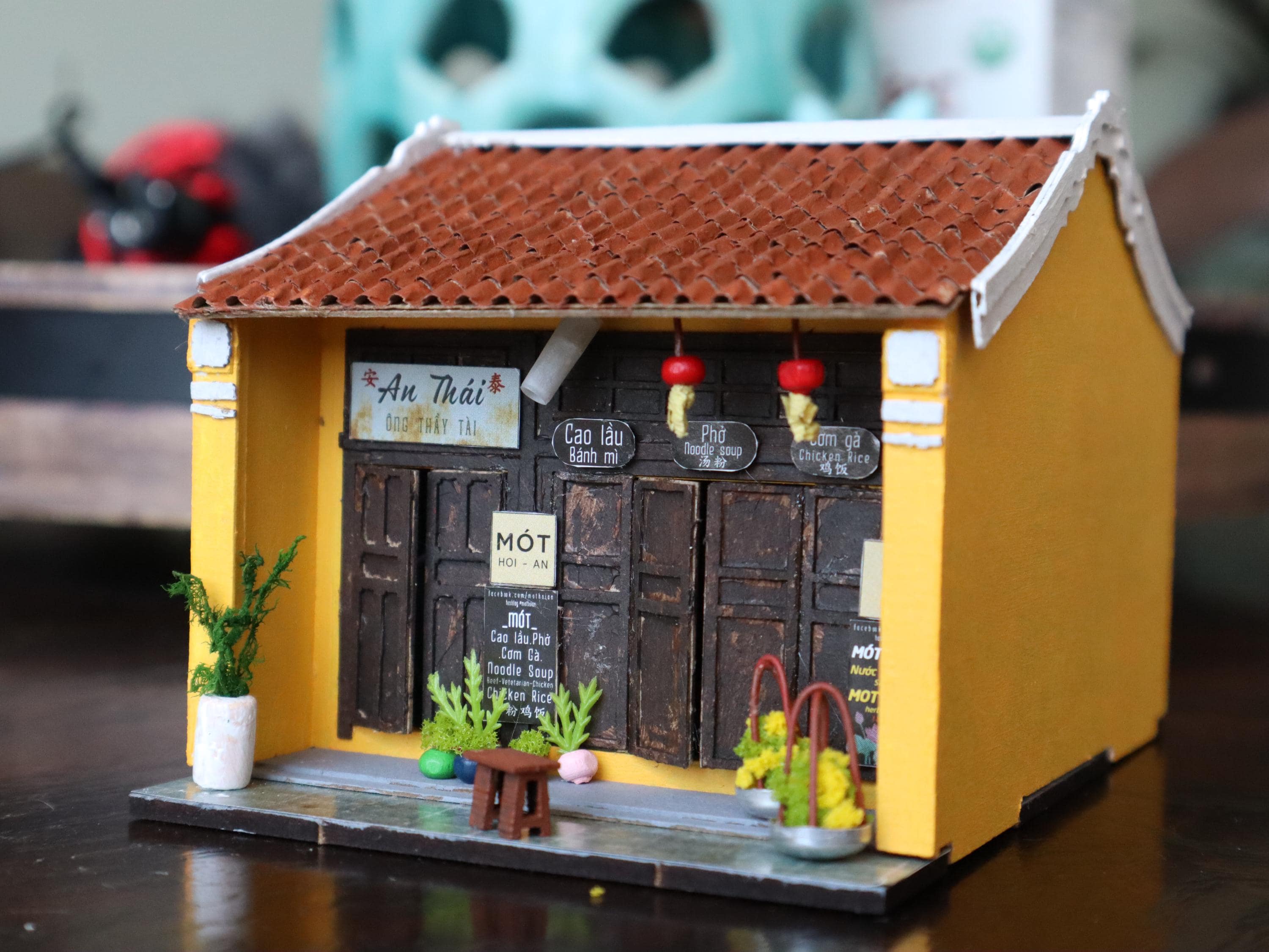 Hoi An Tea Shop DIY Dollhouse Kit: Vietnamese Miniature House