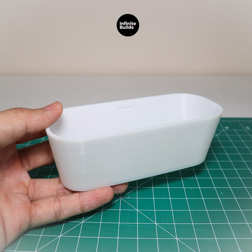 Miniature 1:12 Freestanding Bathtub - Set of 2 | Miniature Bathroom | Miniature Dollhouse | Dollhouse | Modern Bathtub | Miniature Furniture