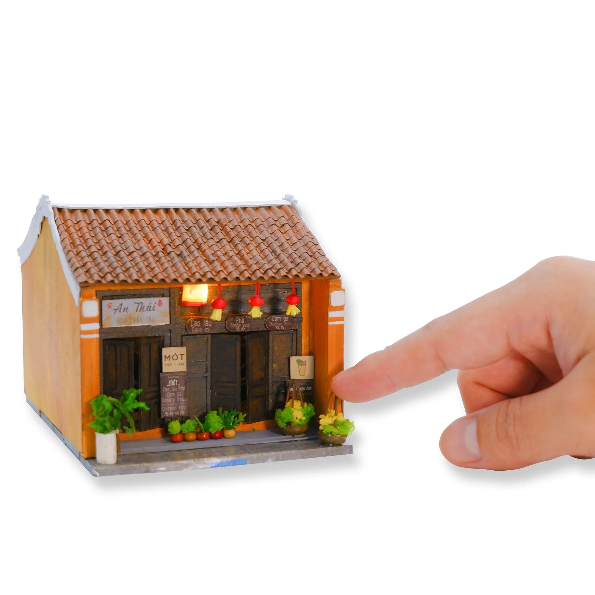 Hoi An Tea Shop DIY Dollhouse Kit: Vietnamese Miniature House