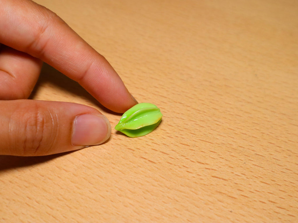 Handmade Miniature Starfruit: Polymer Clay Carambola, Set of 2