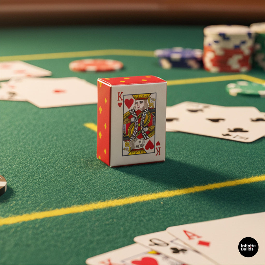 Mini Playing Cards 1:12 | Tiny Deck of Cards for Dollhouse & Diorama | Vietnamese Miniature Collectible | Realistic Mini Poker Cards 4x3.5cm