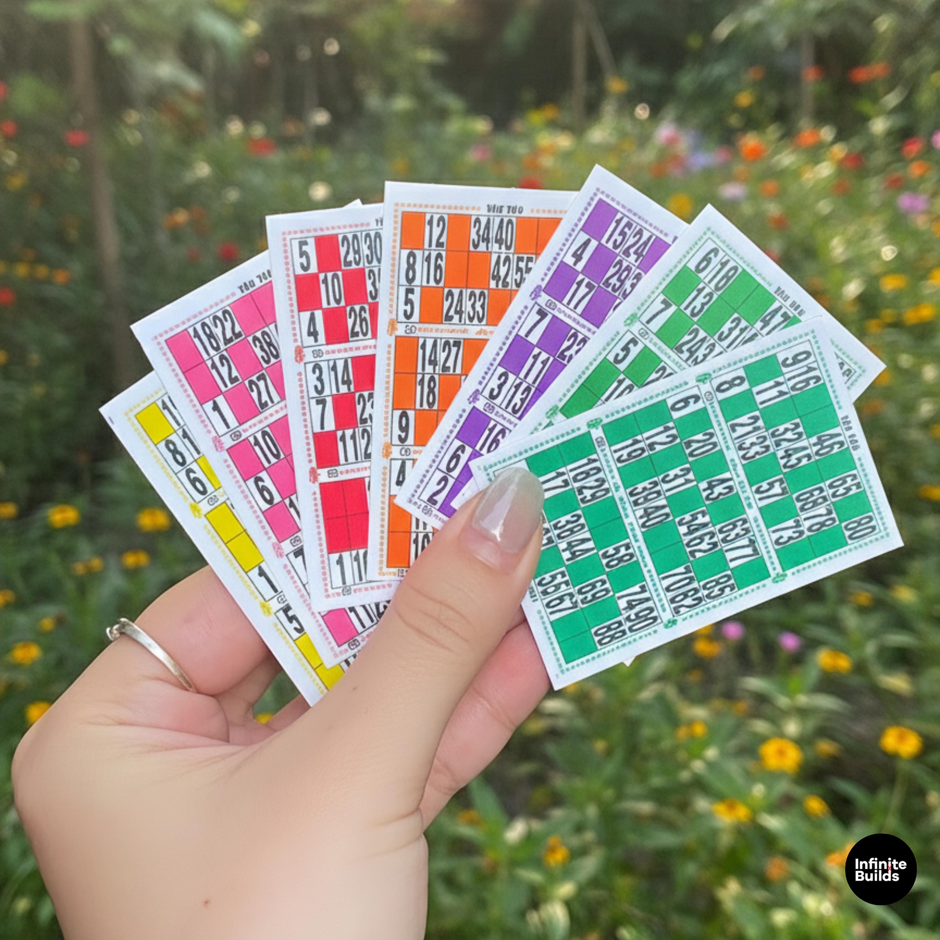 Mini Vietnamese Bingo Game Set | Lô Tô Việt Nam Miniature 1:12 | Dollhouse Game Accessory | Handmade Cultural Collectible from Vietnam