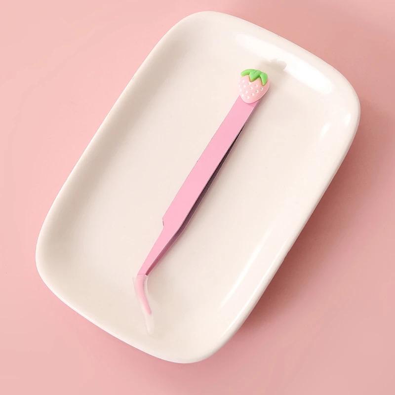 Cute Animal Tweezer | Strawberry Tweezer | Pink Tweezer | Miniature Tweezer | Miniature Tool | Dollhouse Tweezer | Jade Guigou Tweezer