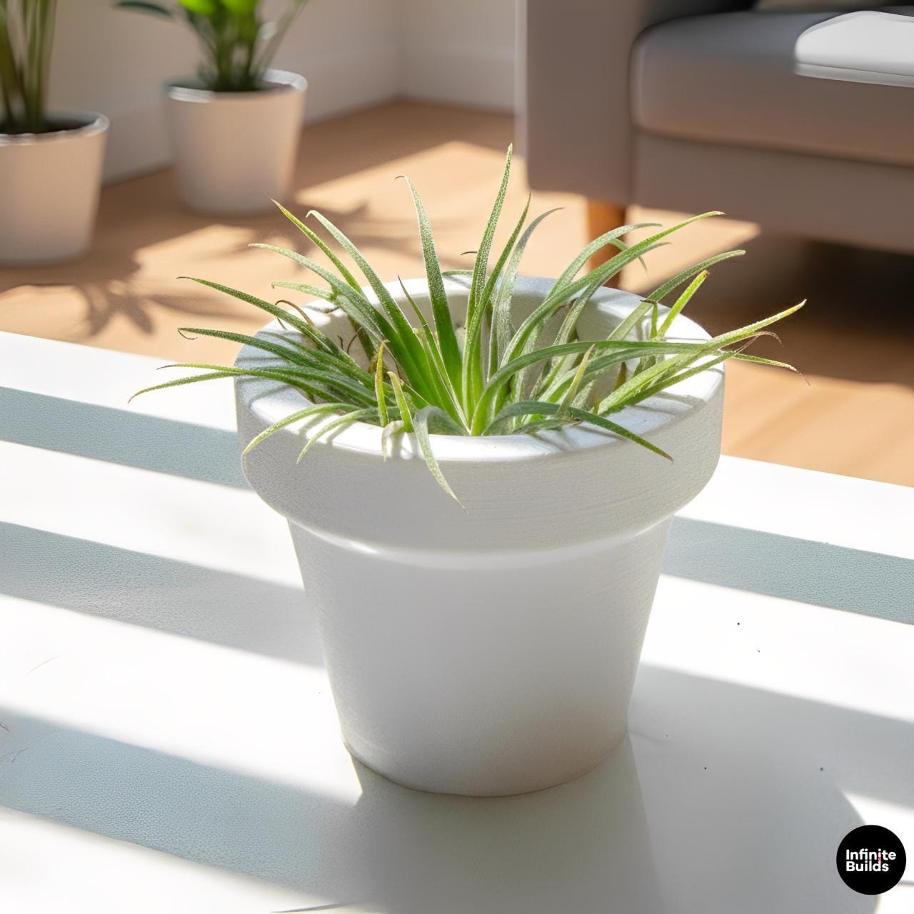 Mini Terracotta Style Pot 3D Printed | Small Round Planter for Air Plants | Succulents | Minimal Home Decor
