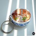 Mini Banh Canh Cua Keychain: Vietnamese Polymer Clay Food Charm