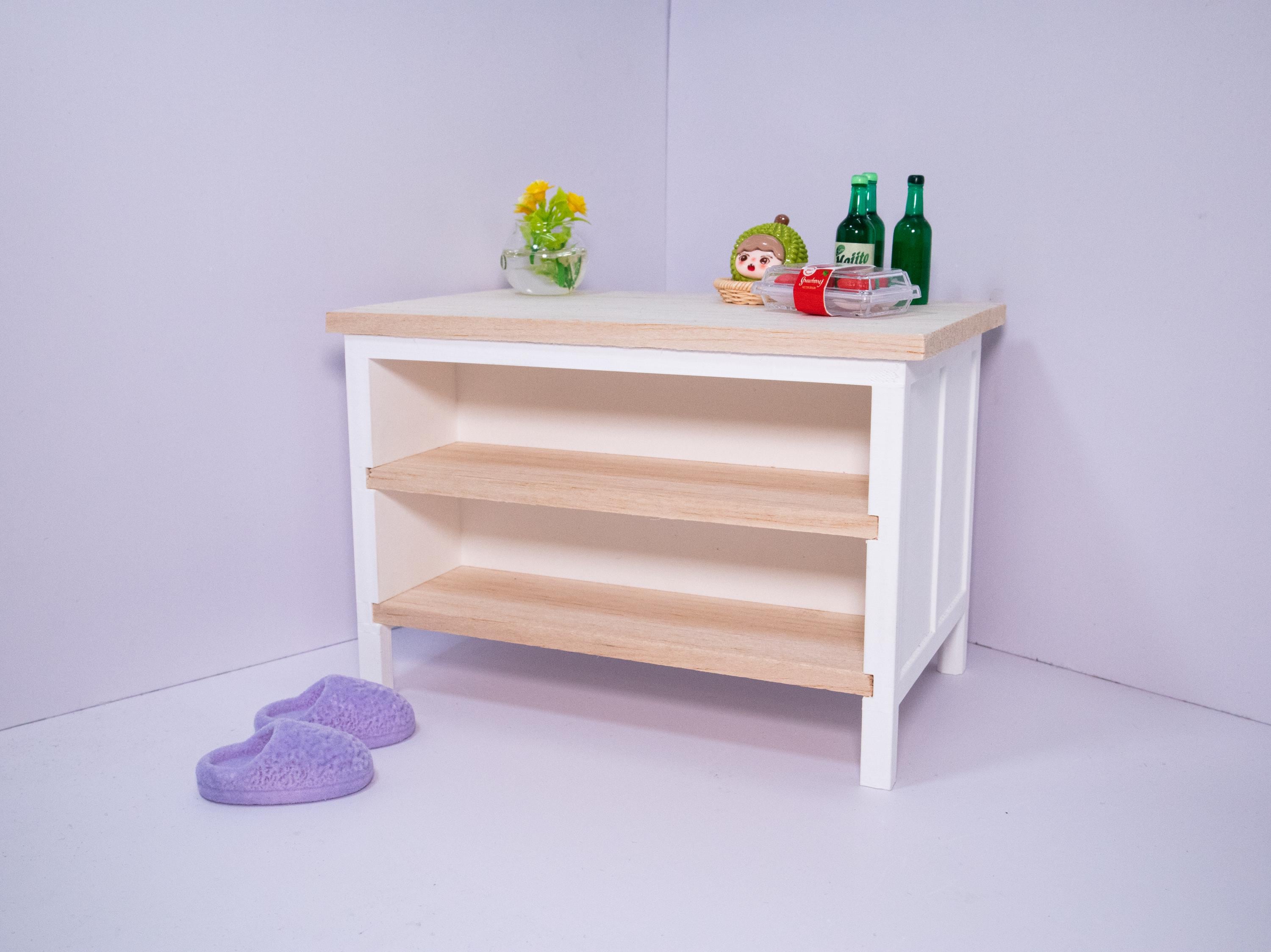 Miniature 1:12 IKEA Tornviken Kitchen Island | Miniature IKEA Furniture | Dollhouse | Balsa Wood | Eco-Friendly Plastics