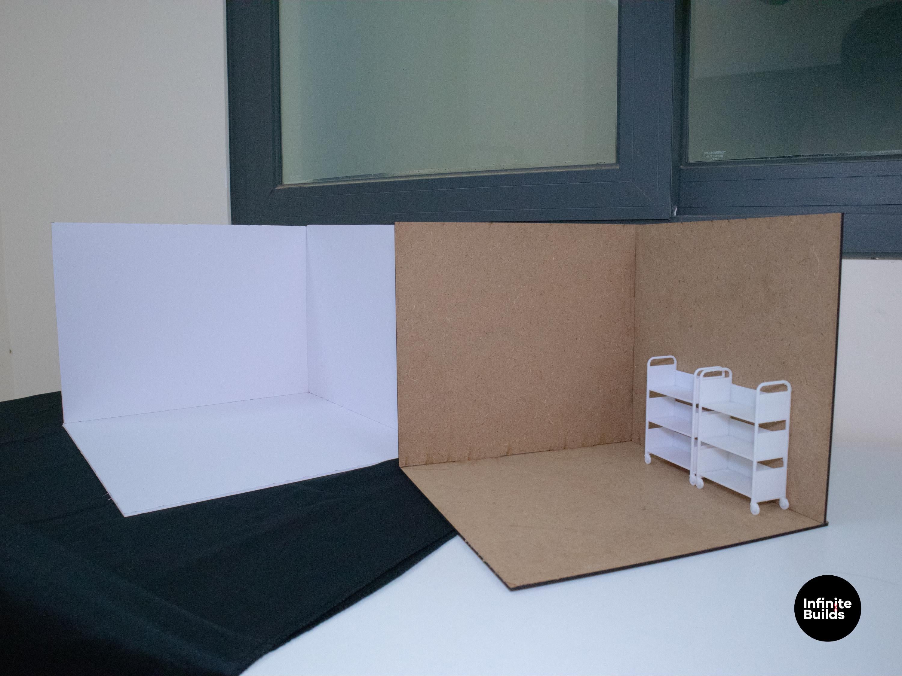 Dollhouse 1:12 Room Box | Miniature Room Box | Diorama | Corner Room Box Kit | Miniature Corner Kit | Miniature Room | Mini Dollhouse Kit