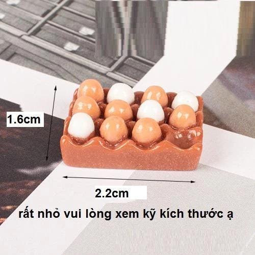 Miniature Egg Cartons: Dollhouse Kitchen Food, Set of 2