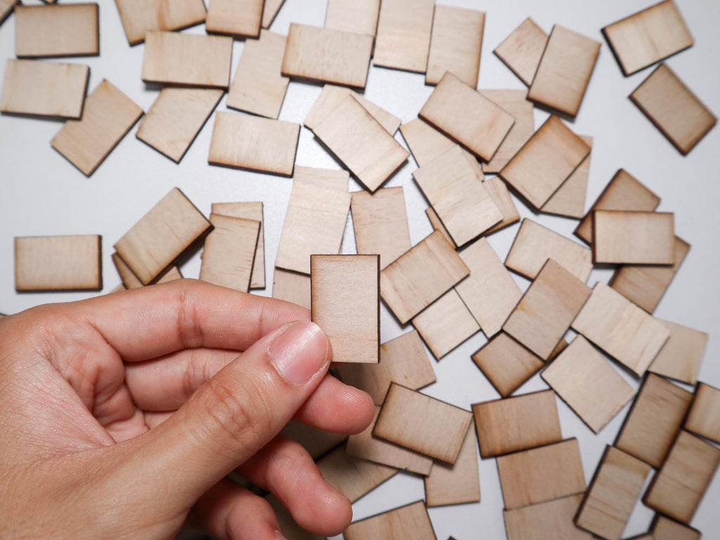 100 Wood Blank Books | 1:12 Scale | Dollhouse Books | Miniature Books | Little Library | Mini Bookshelf | TBR Jar