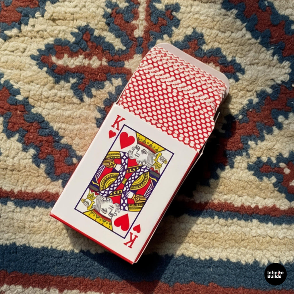 Mini Playing Cards 1:12 | Tiny Deck of Cards for Dollhouse & Diorama | Vietnamese Miniature Collectible | Realistic Mini Poker Cards 4x3.5cm