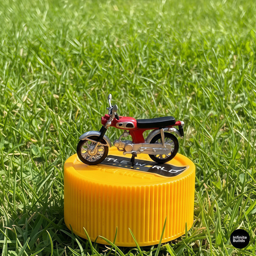 1:64 Scale Mini Motorcycle 12K Resin Model | High Detail 3D Printed Mini Bike | Handmade Collectible Display | Miniature Motorbike Model