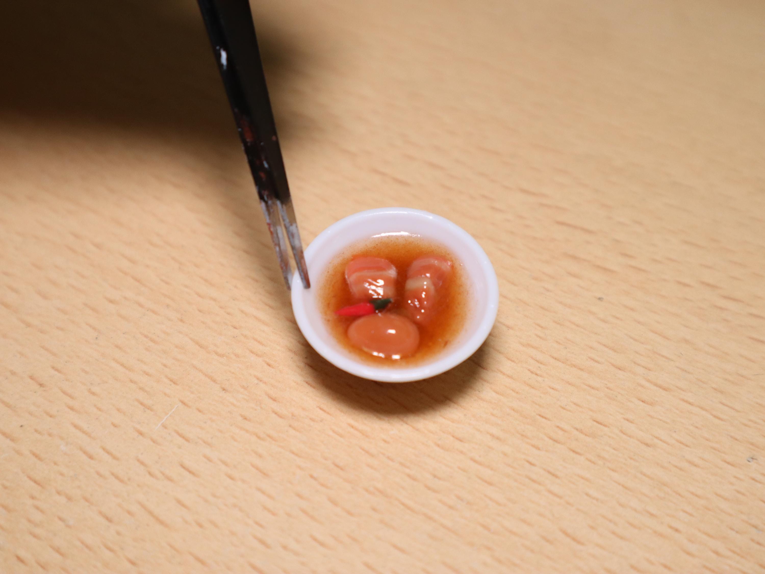 Caramel Pork and Eggs Miniature: Vietnamese Tiny Food Souvenir