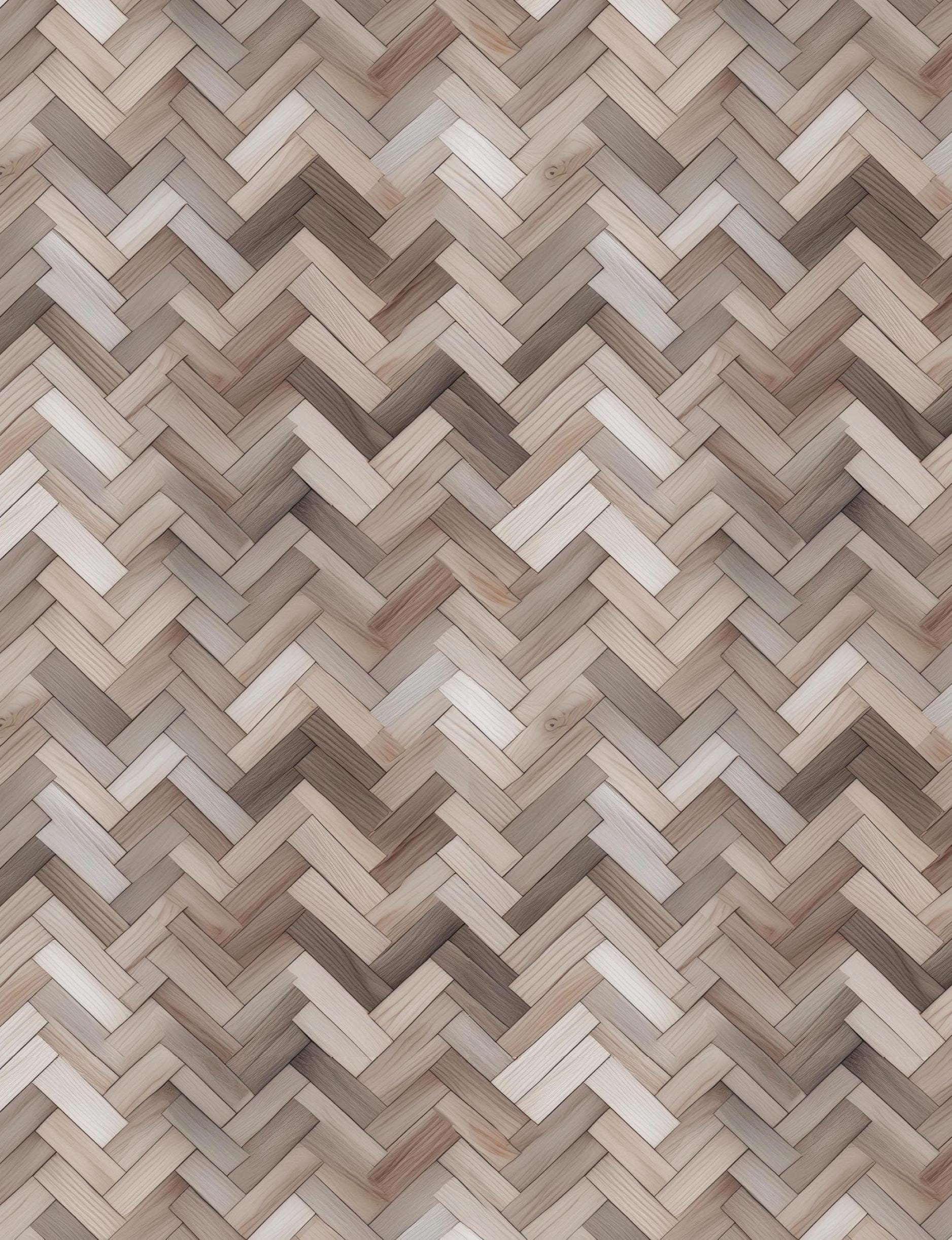 Dollhouse Flooring | Printable Flooring Download | Herringbone Rustic Wood Flooring | Digital Download | 1:12 Scale Dollhouse | Roombox