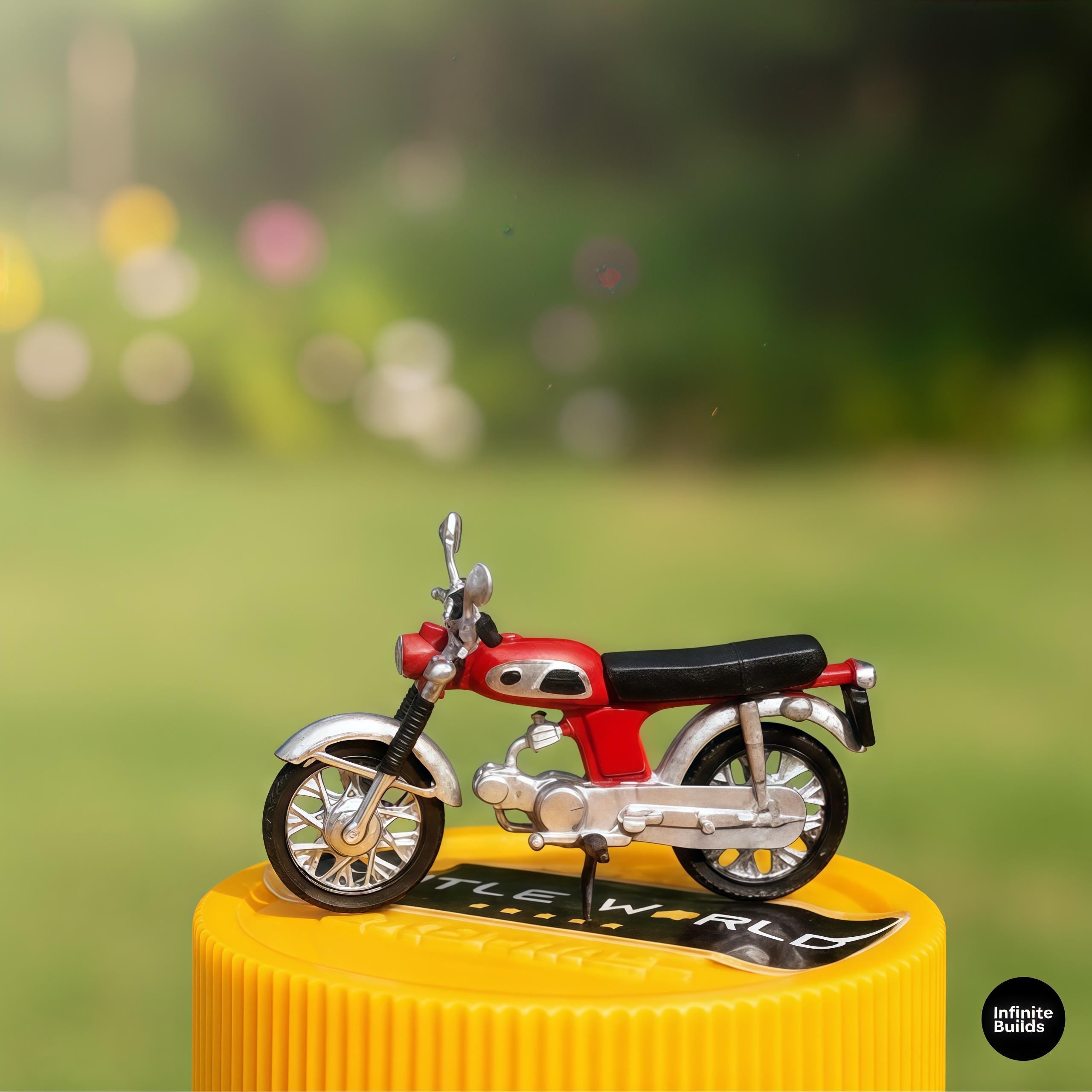 1:64 Scale Mini Motorcycle 12K Resin Model | High Detail 3D Printed Mini Bike | Handmade Collectible Display | Miniature Motorbike Model