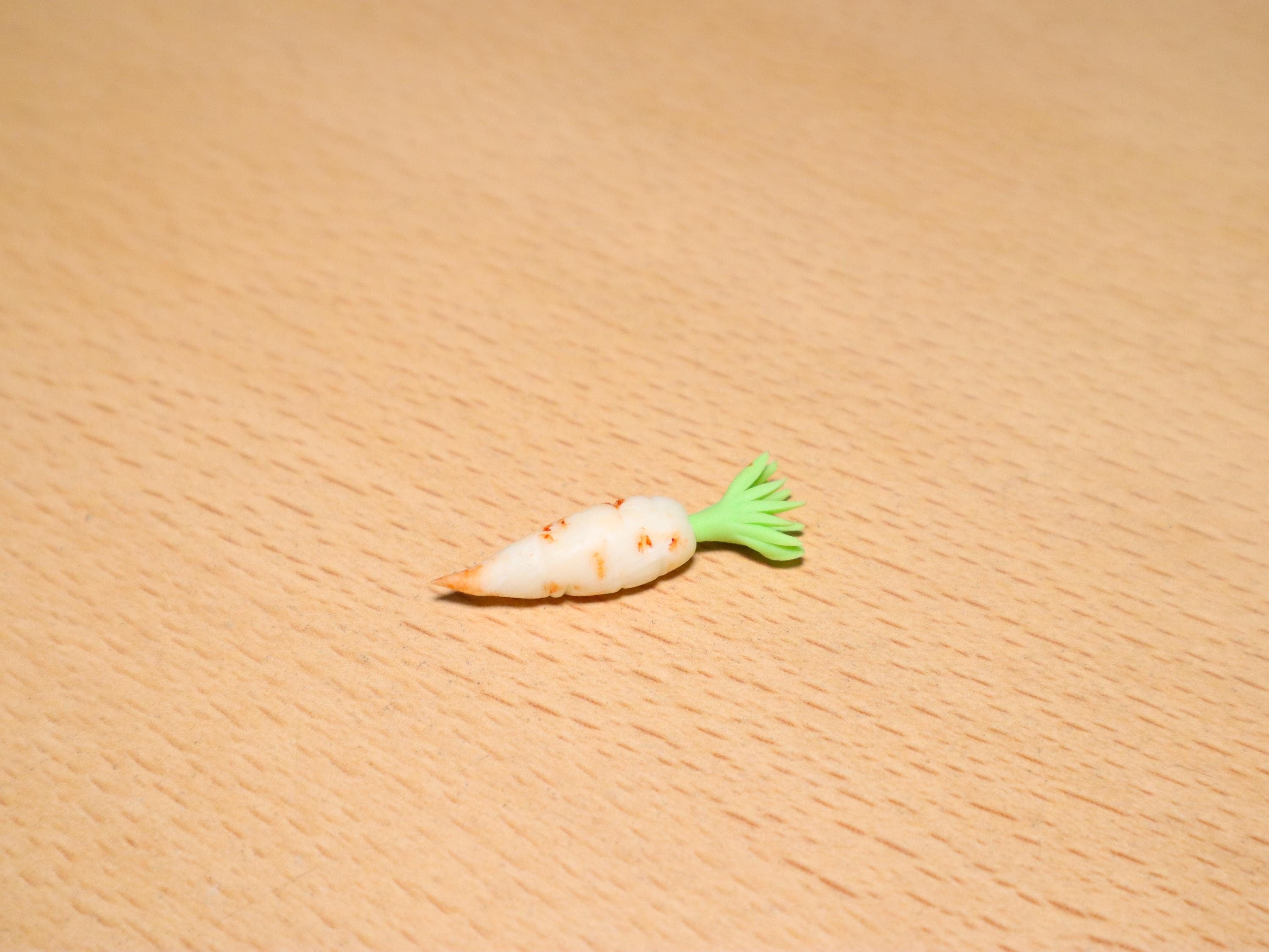 Handmade Miniature Radishes (Set of 2): Polymer Clay Dollhouse Food