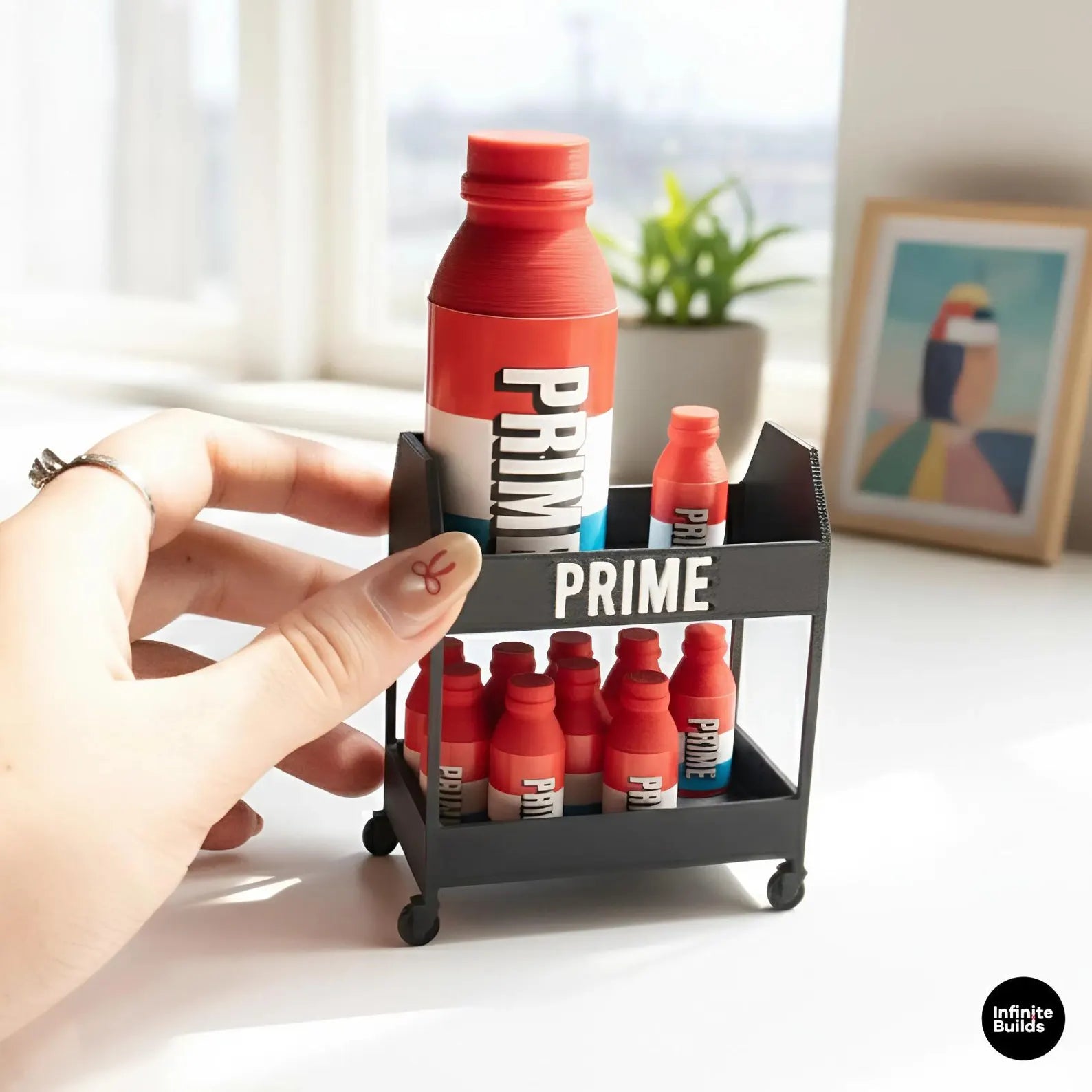 PRIME Miniature Cart and Bottles