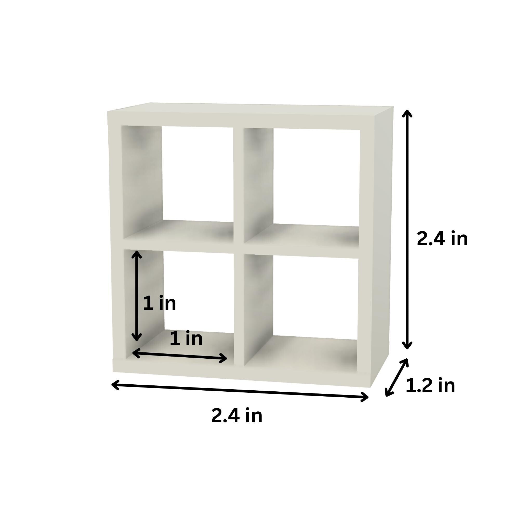 Miniature Ikea Kallax Shelves | 1:12 Scale | Dollhouse Shelves | Mini Living Room | Mini Furniture | Roombox Furniture | Miniature Storage