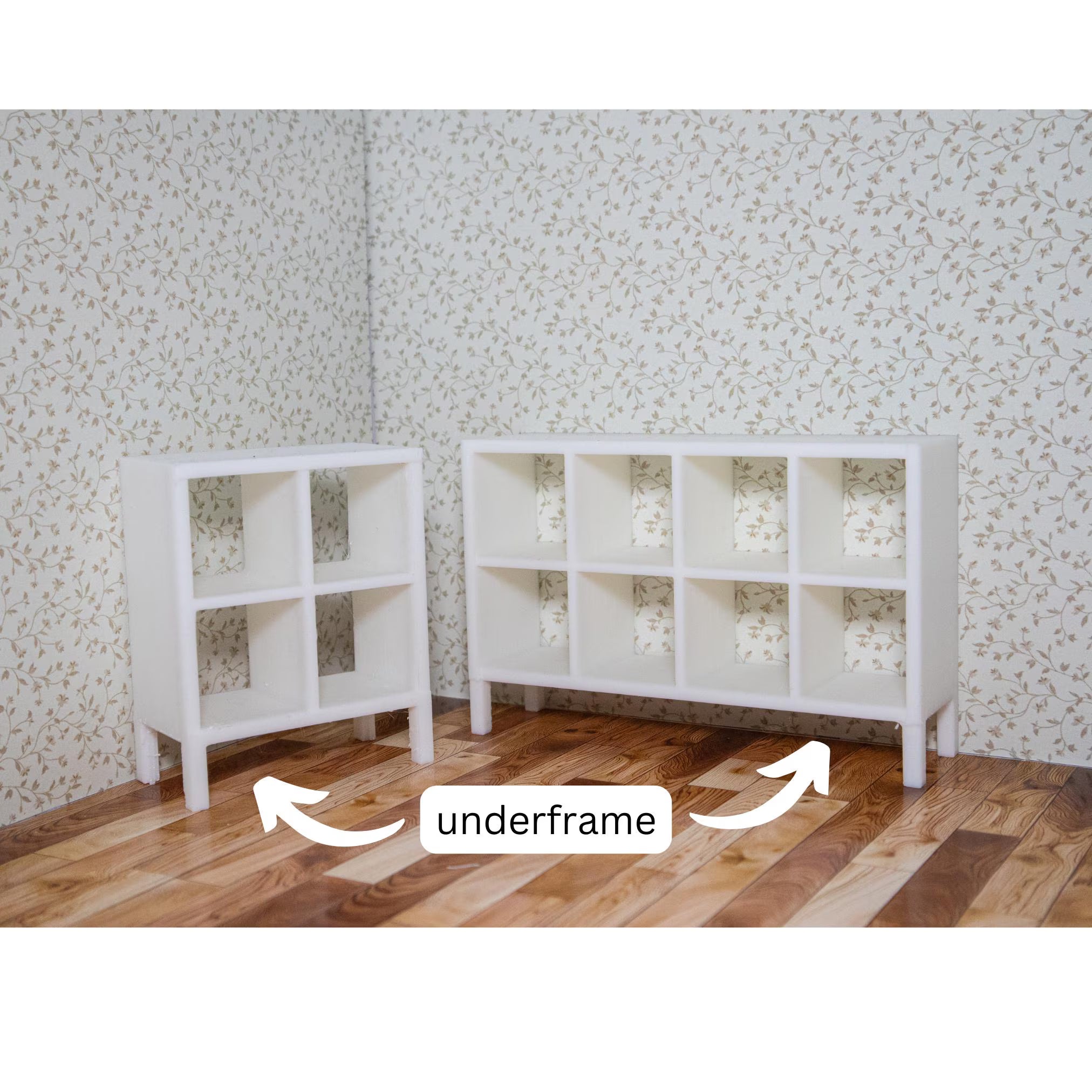 Miniature Ikea Kallax Shelves 1:12