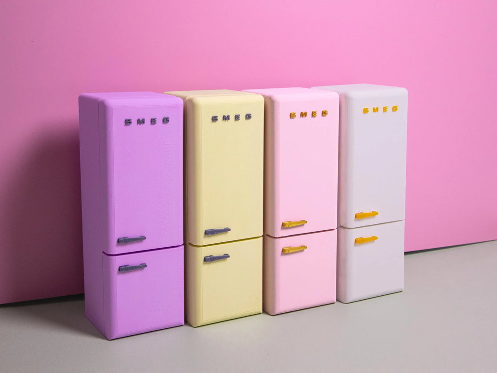 SMEG Fridge | 1:12 Scale | Dollhouse Miniature | Tiny Furniture | Retro Collection | Desk Decor | Gift for Her | Colors Customization