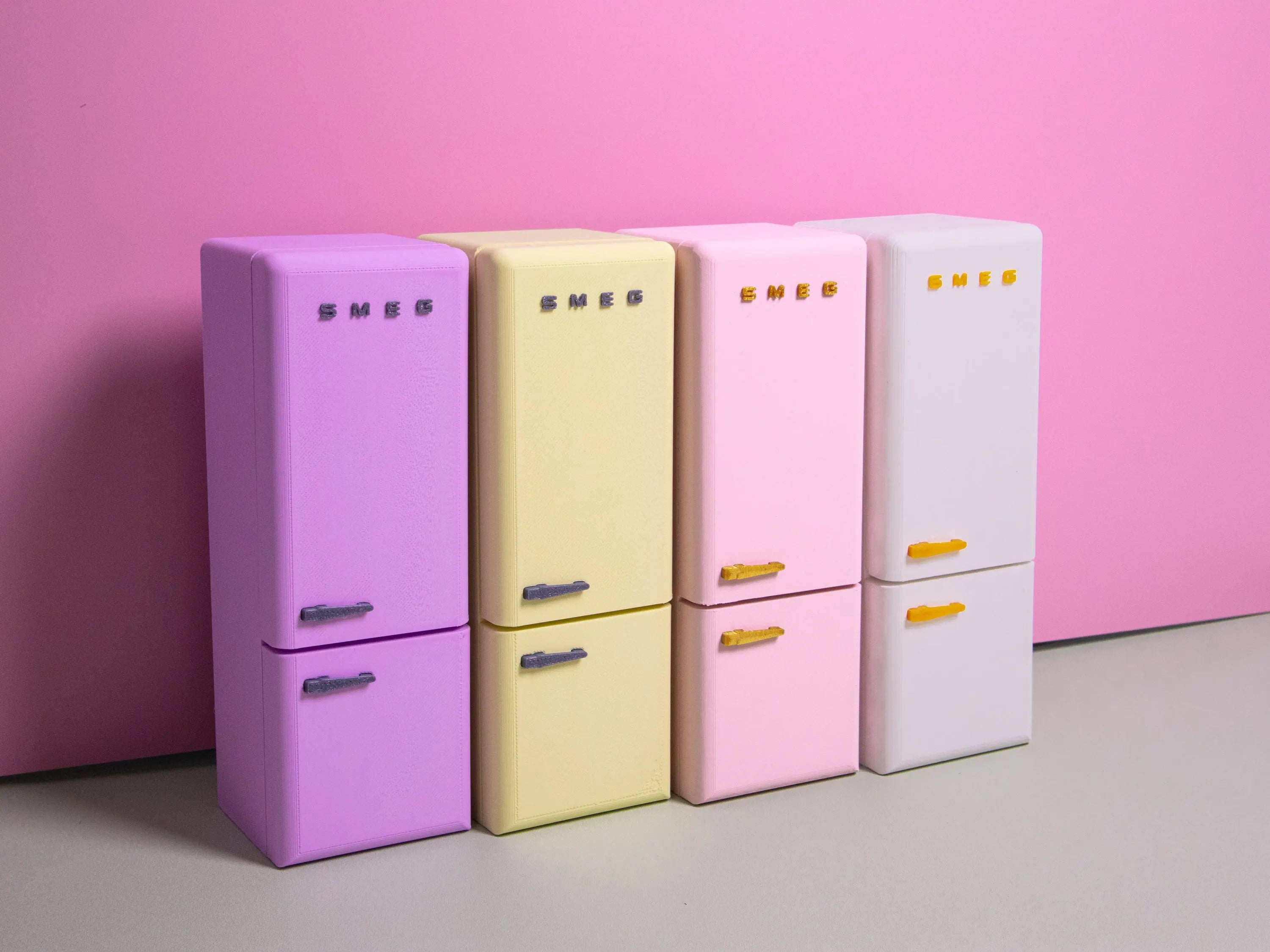 SMEG Fridge | 1:12 Scale | Dollhouse Miniature | Tiny Furniture | Retro Collection | Desk Decor | Gift for Her | Colors Customization