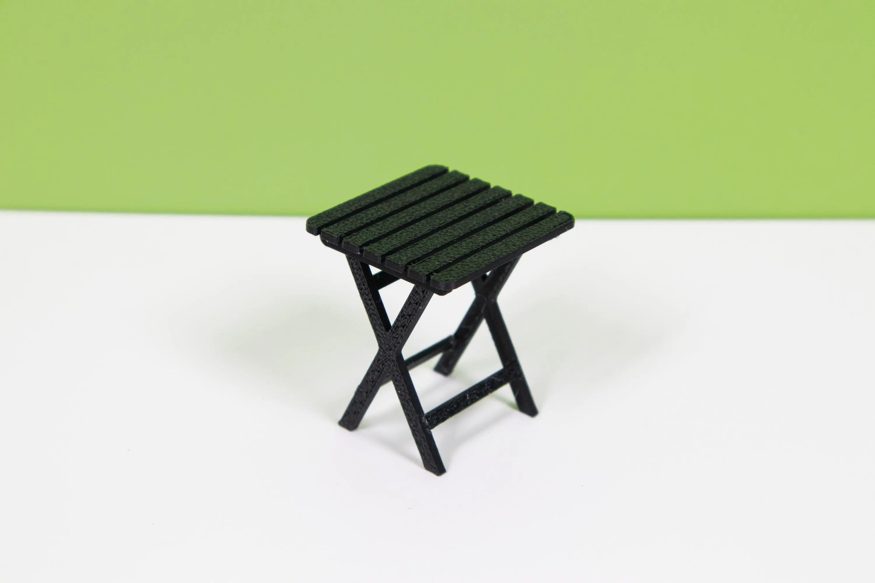 Adirondack Outdoor Chair and Table | Miniature | Dollhouse | 1:12 Scale | Pastel Pop Colors | Desktop Decor