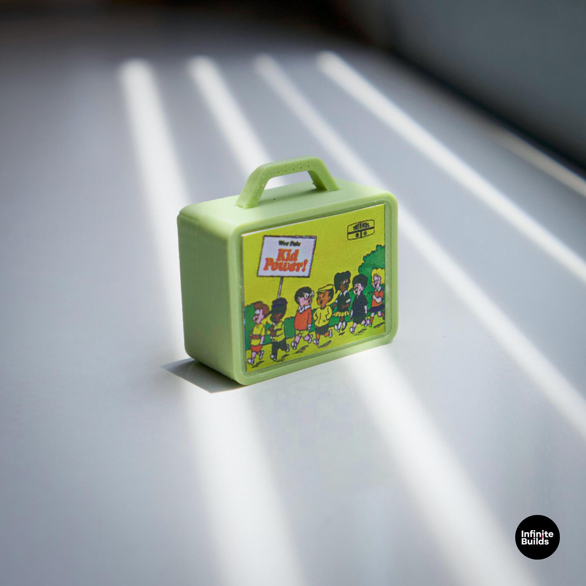 Miniature Retro Lunchbox Set of 2 | 1:12 Scale Dollhouse Accessories | Vintage Toy Box Collectibles | Diorama Prop | Handmade Mini Lunch Box