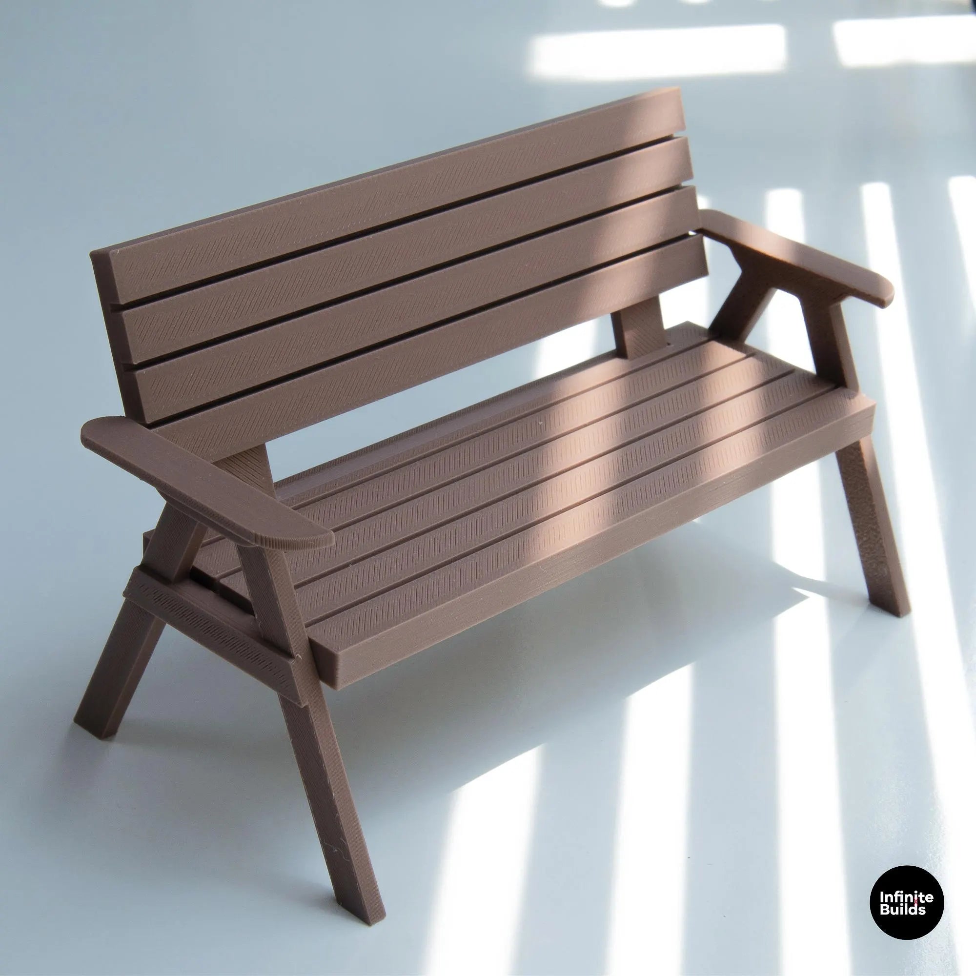 Miniature Bench for Dollhouse 1:12