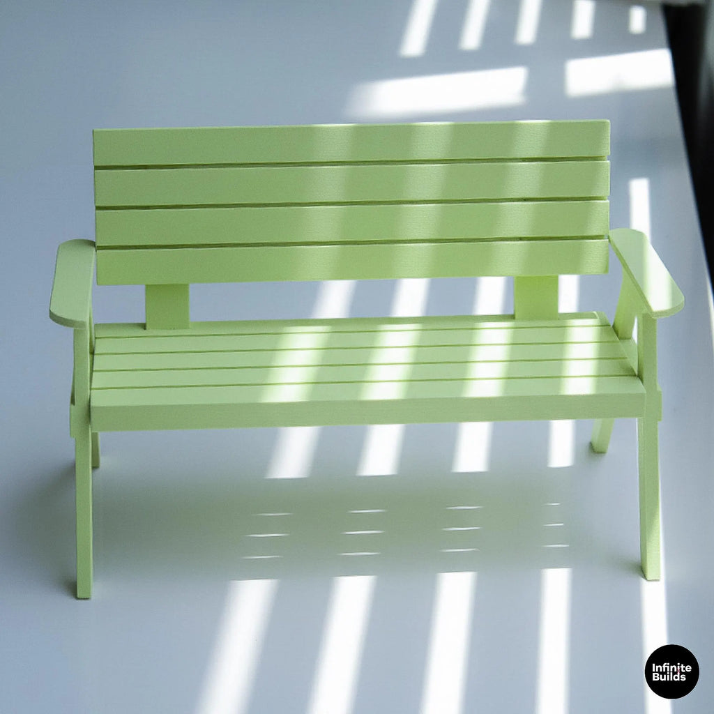 Miniature Bench for Dollhouse 1:12