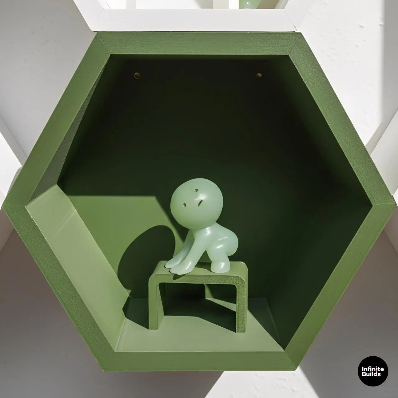 Hexagon Wall Shelf for Smiski & Sonny Angel