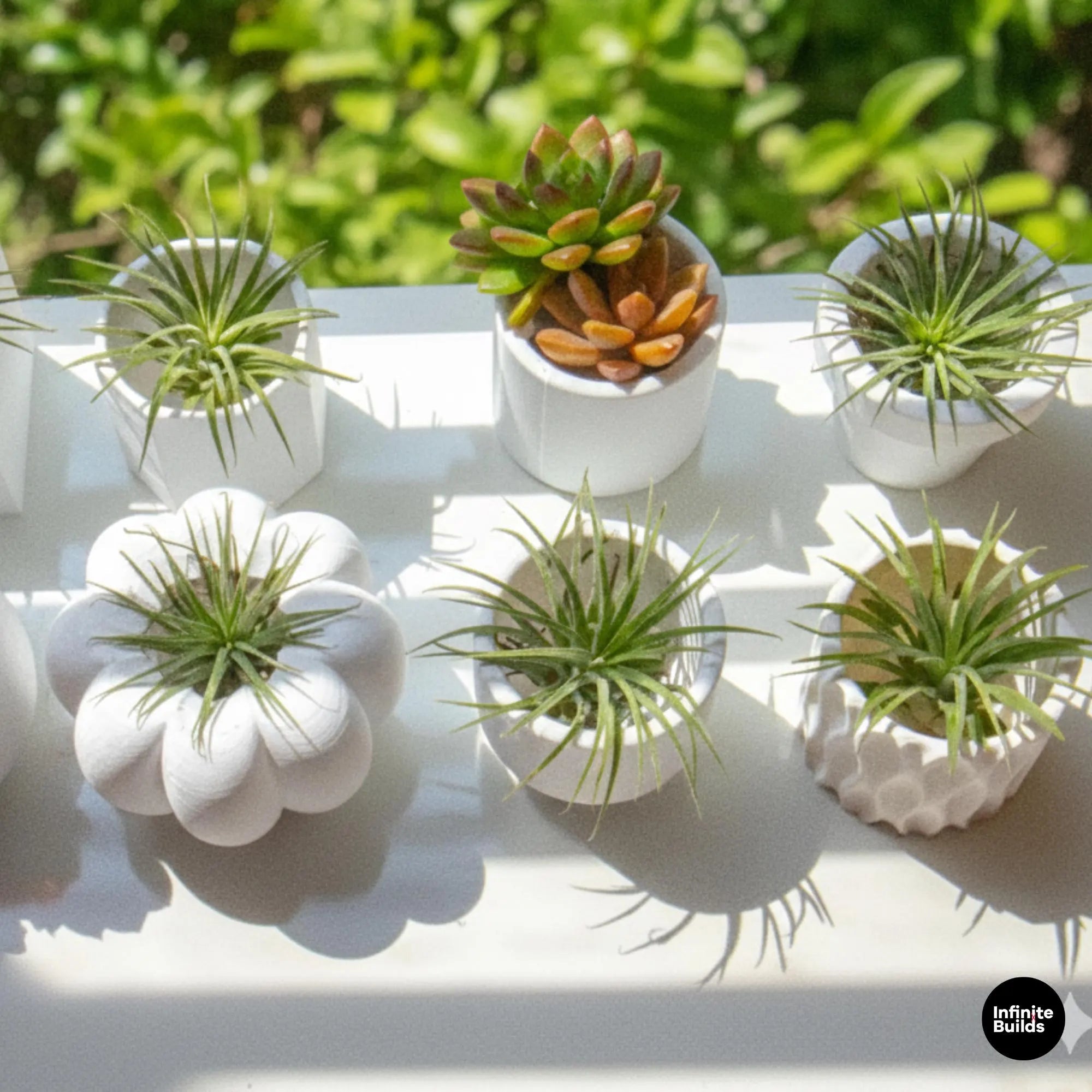 Mini Terracotta Style Pot 3D Printed | Small Round Planter for Air Plants | Succulents | Minimal Home Decor