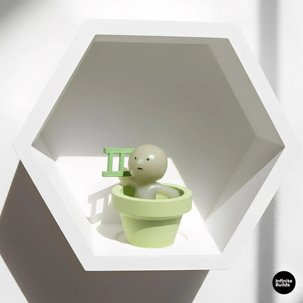 Hexagon Wall Shelf for Smiski & Sonny Angel
