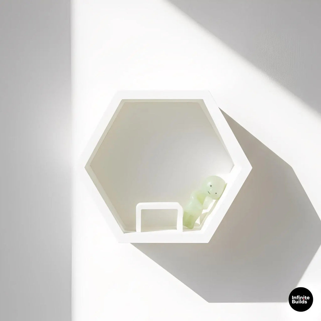 Hexagon Wall Shelf for Smiski & Sonny Angel