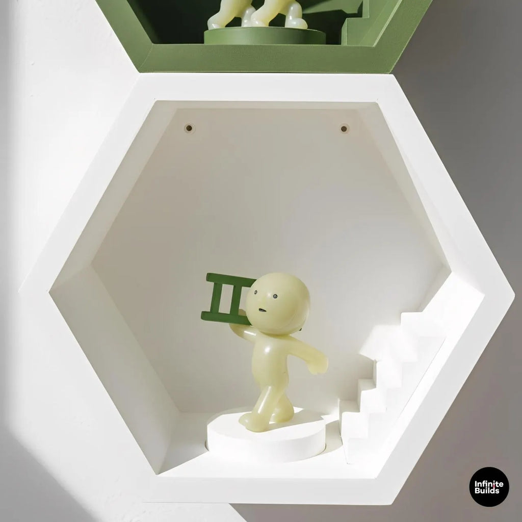 Hexagon Wall Shelf for Smiski & Sonny Angel