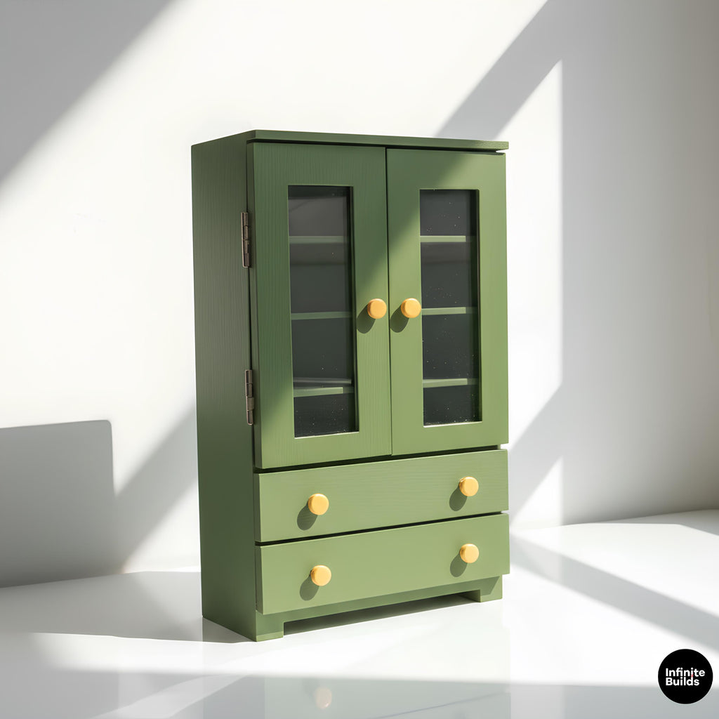 Miniature Double Door Cupboard 1:12