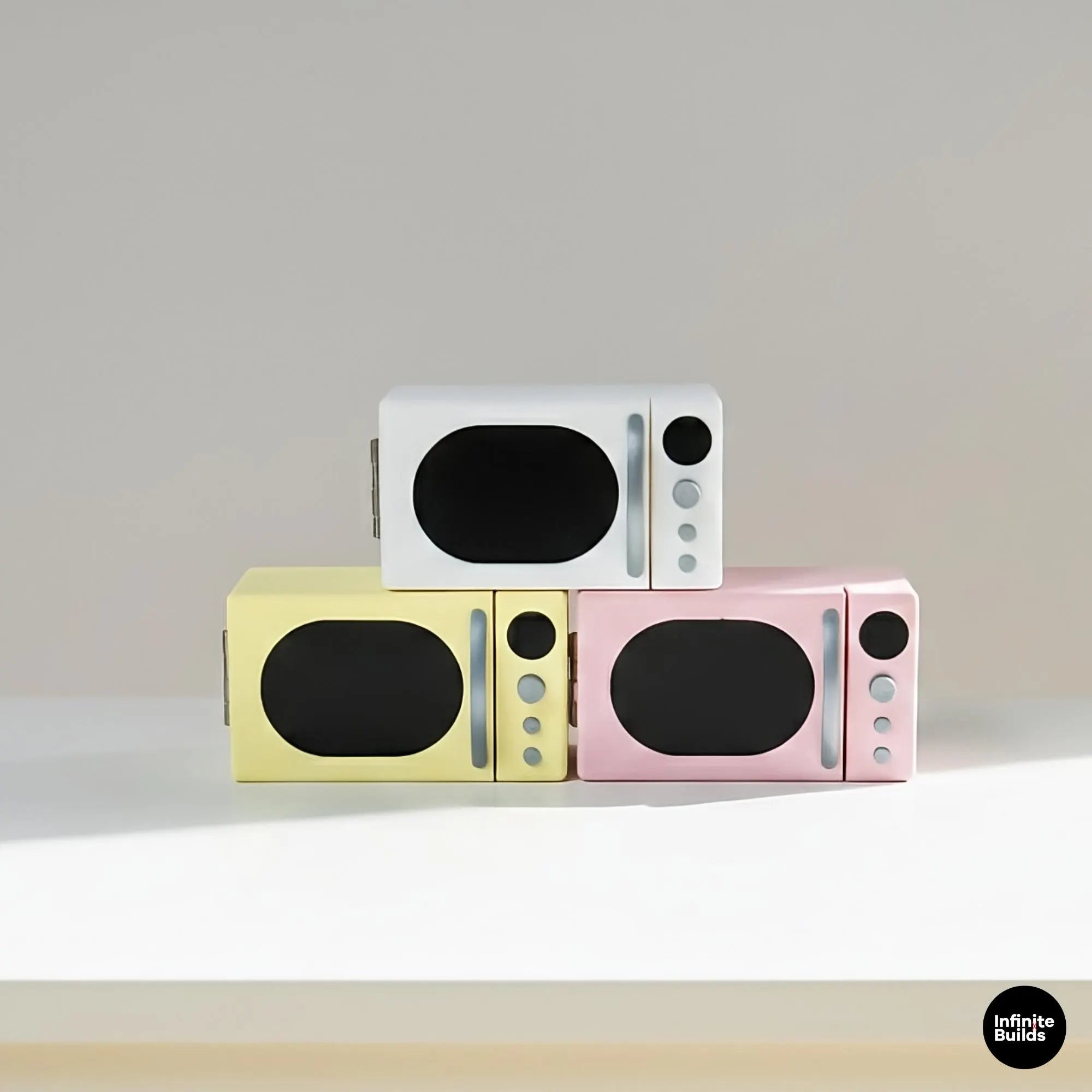 Miniature Retro Microwave | 1:12 Scale | Kitchen Appliance | Miniature Oven | Cute Kawaii Miniature | Roombox | Dollhouse Kitchen Accessory