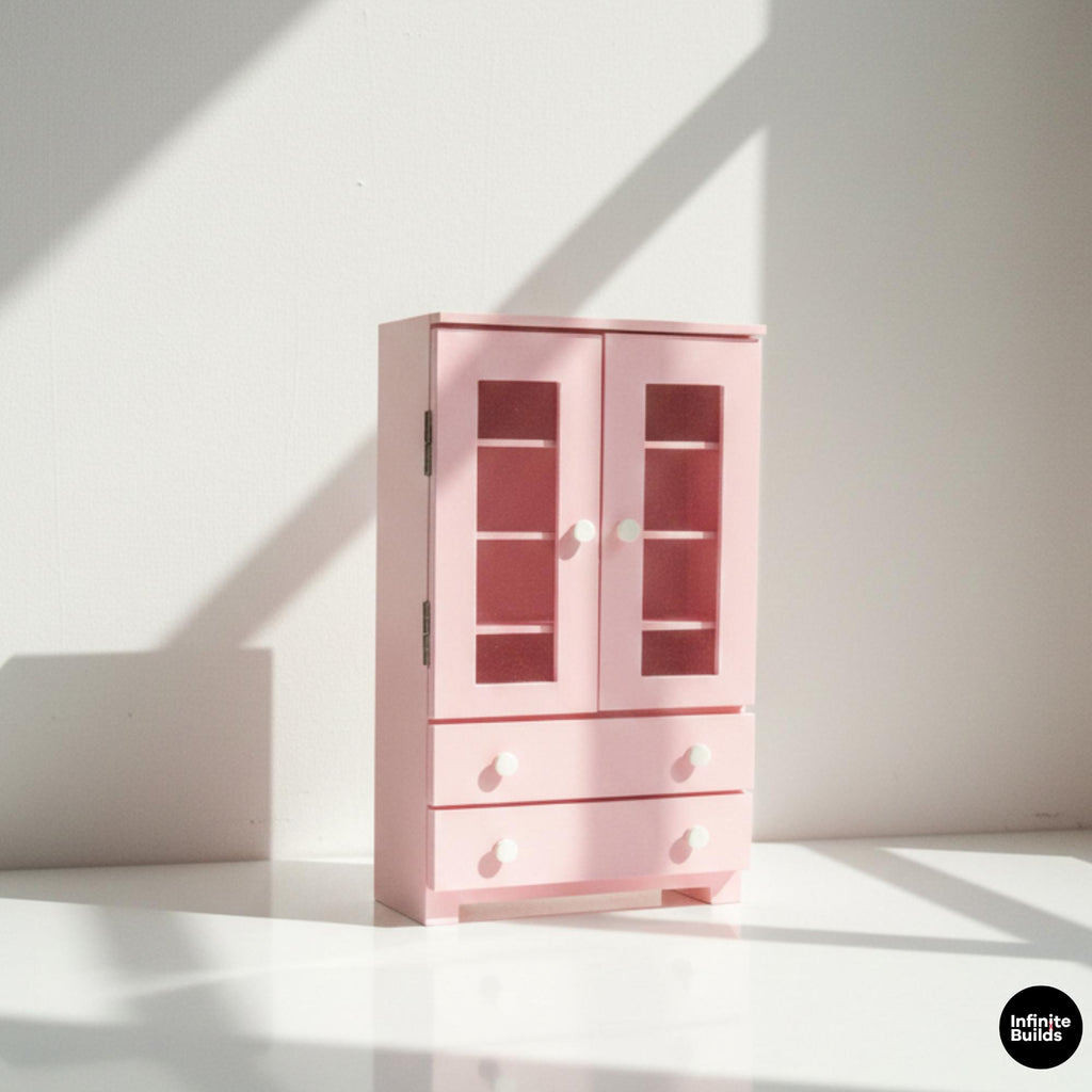 Miniature Double Door Cupboard 1:12