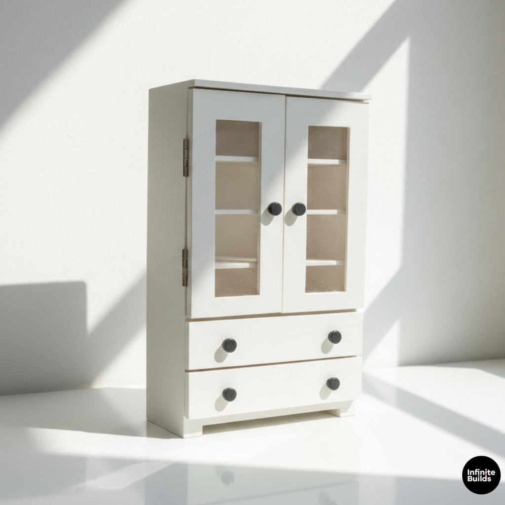 Miniature Double Door Cupboard 1:12