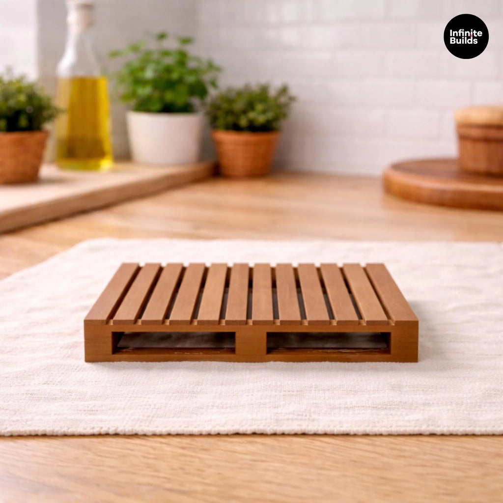 Mini Pallet 1:12 | 3D Printed Miniature | Dollhouse Industrial Decor | Warehouse Props | Gift for Mini Collectors
