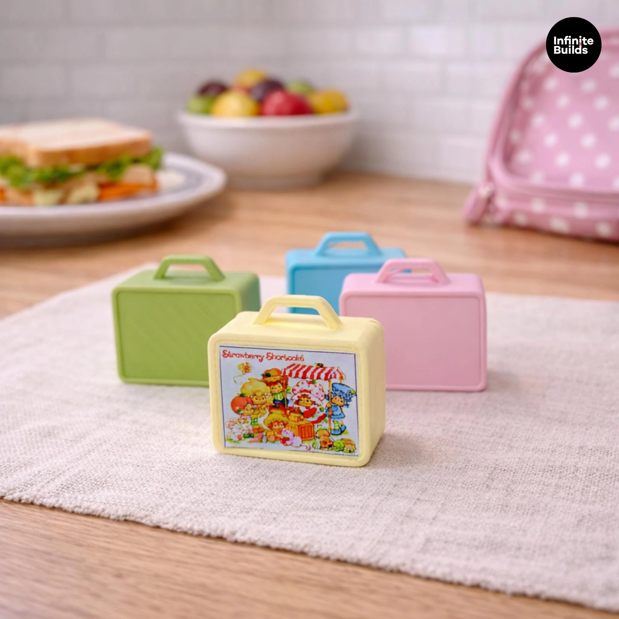 Miniature Retro Lunchbox 1:12 | Set of 2