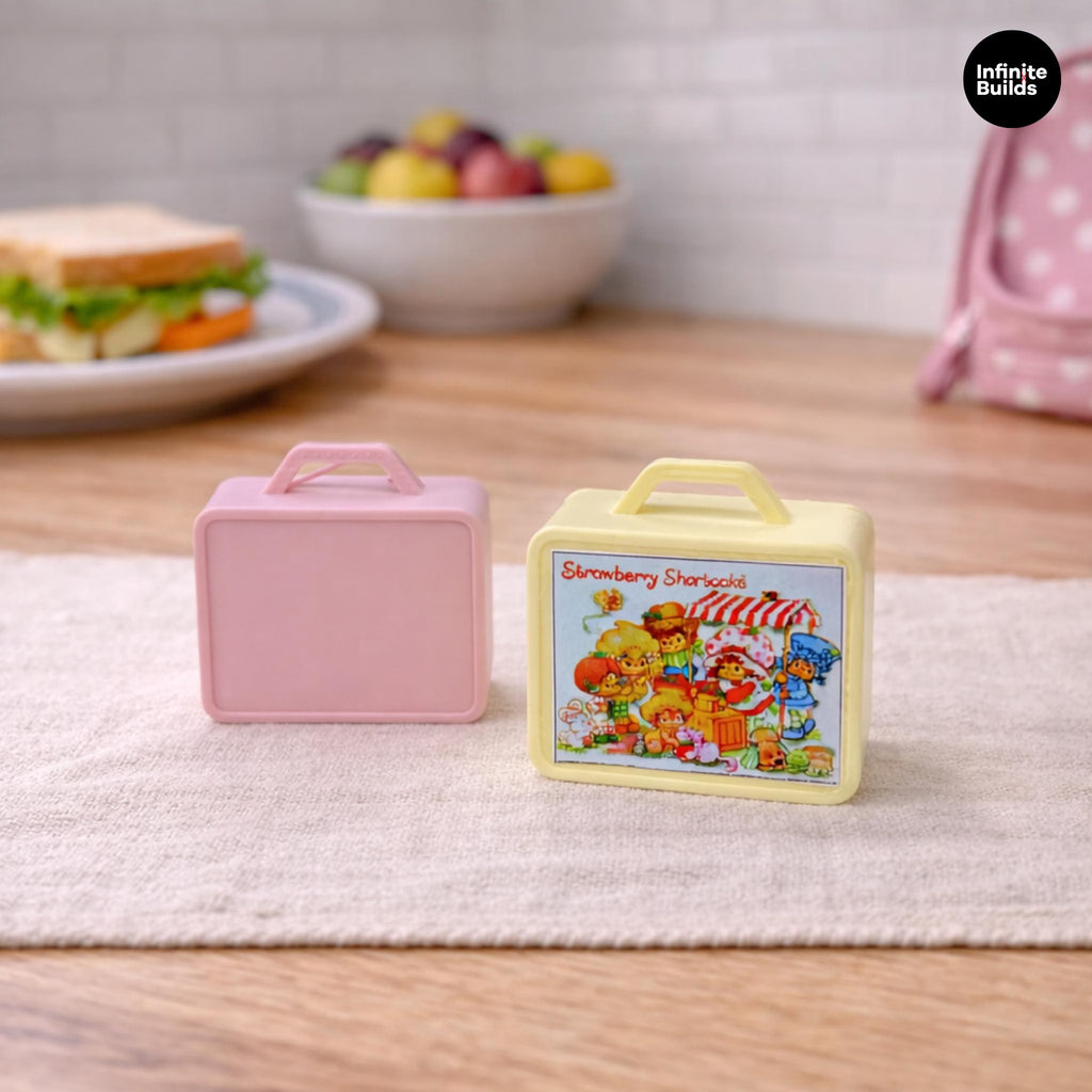 Miniature Retro Lunchbox 1:12 | Set of 2