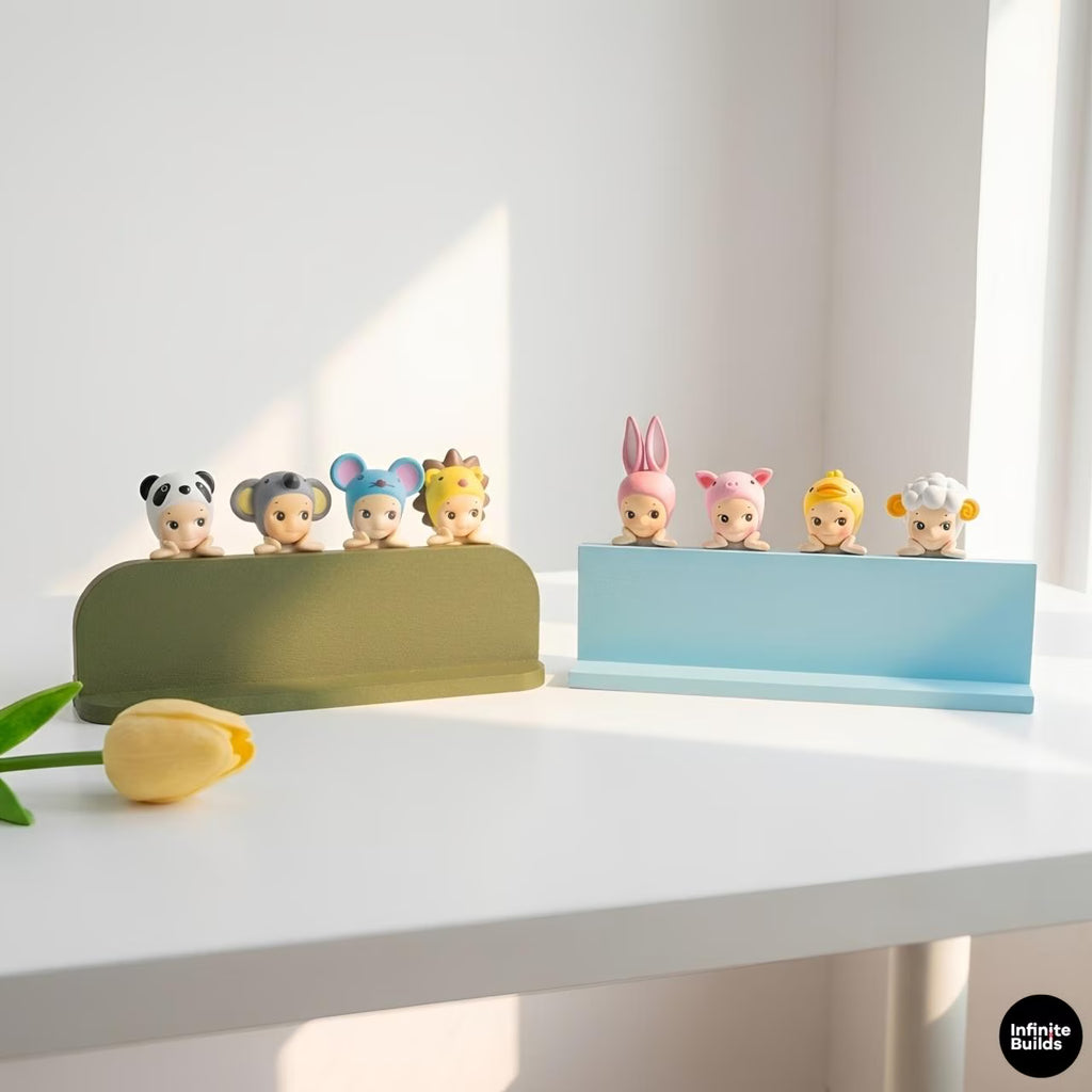 Sonny Angel Hippers Display Stand | 1:12 Scale | 3D Printed PLA Shelf | Desk Decor Organizer | Kawaii Display | Gift for Collectors