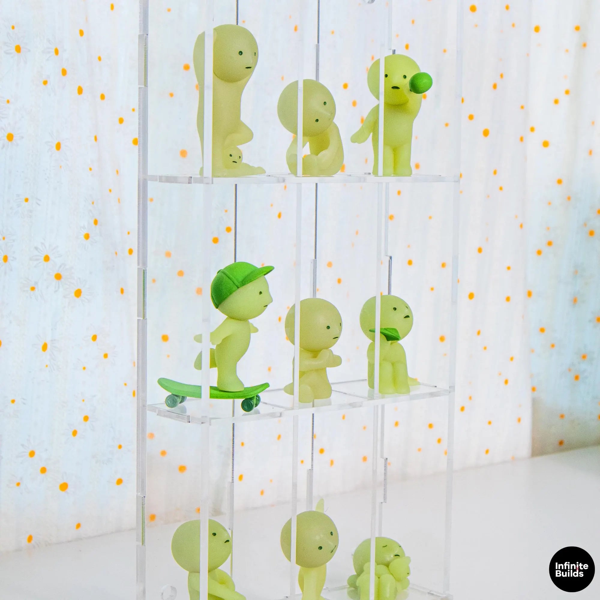 Clear Acrylic Cubby Shelf | Sonny Angel & Smiski Display Case | Mini Figure Organizer | Kawaii Desk Decor | Collector Shelf