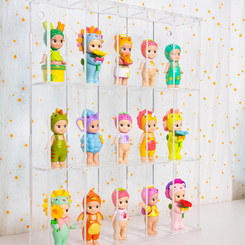 Clear Acrylic Cubby Shelf | Sonny Angel & Smiski Display Case | Mini Figure Organizer | Kawaii Desk Decor | Collector Shelf