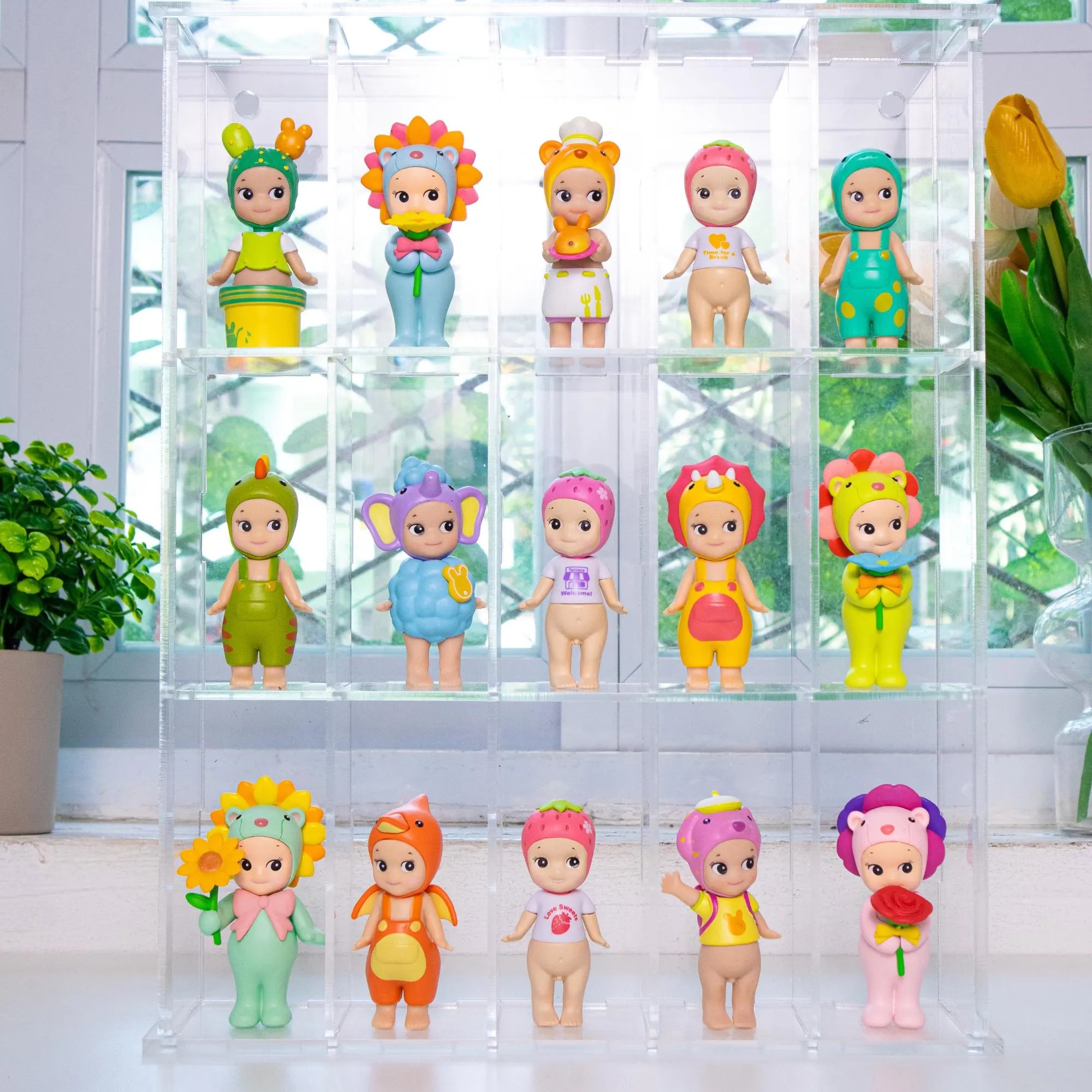 Clear Acrylic Cubby Shelf | Sonny Angel & Smiski Display Case | Mini Figure Organizer | Kawaii Desk Decor | Collector Shelf