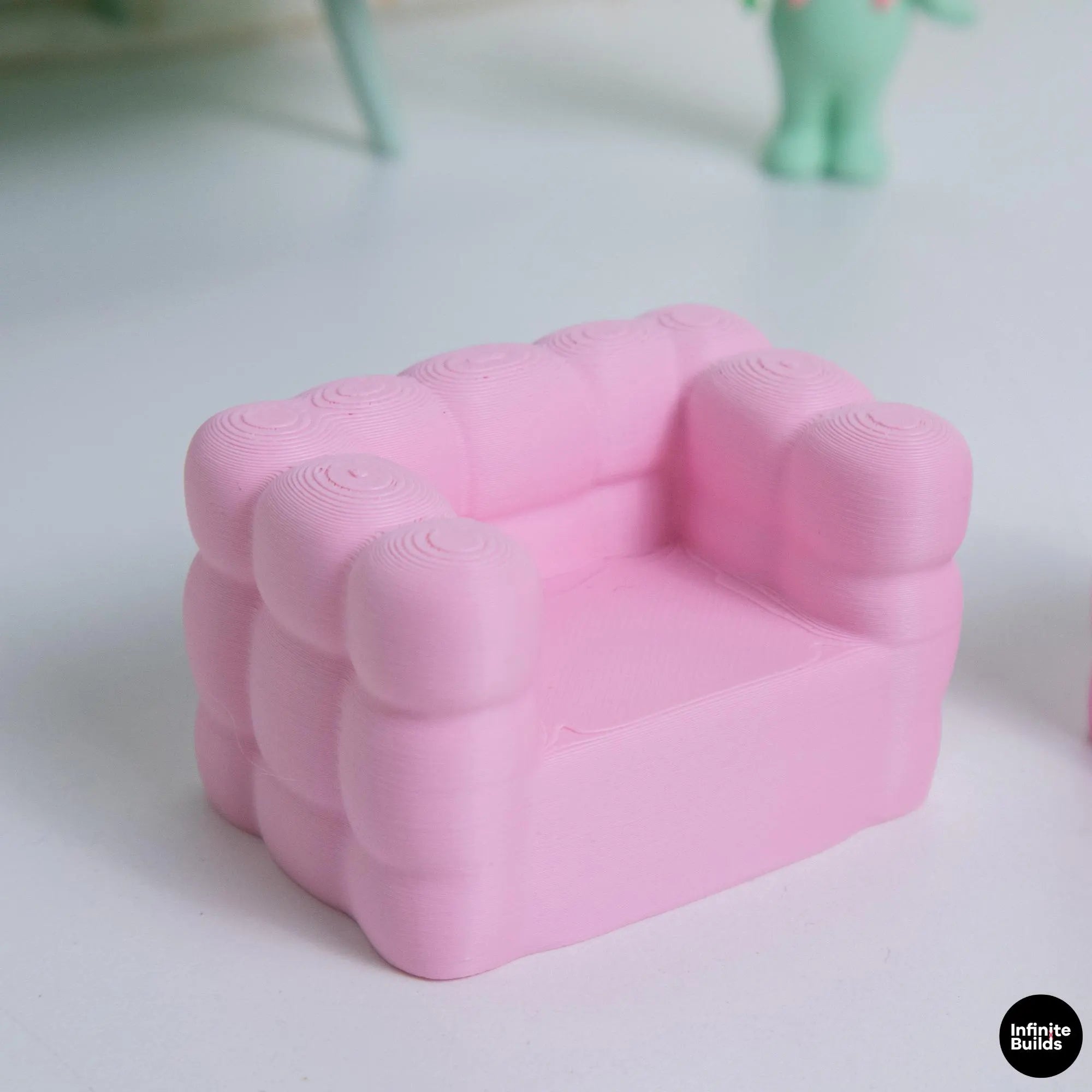 Smiski Sofa Set Single & Long Couch | Mini Furniture Display | Kawaii Desk Decor | Smiski Furniture | Collector Gift