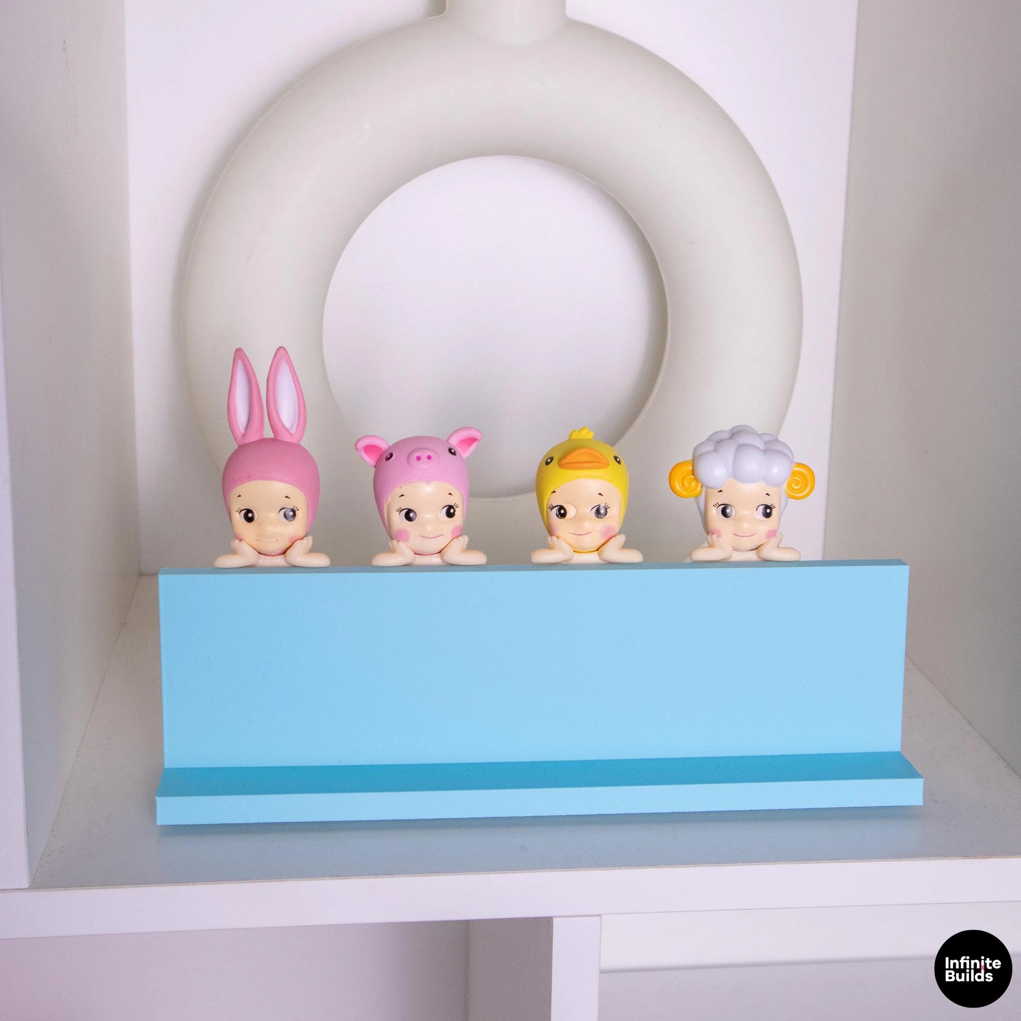 Sonny Angel Hippers Display Stand | 1:12 Scale | 3D Printed PLA Shelf | Desk Decor Organizer | Kawaii Display | Gift for Collectors