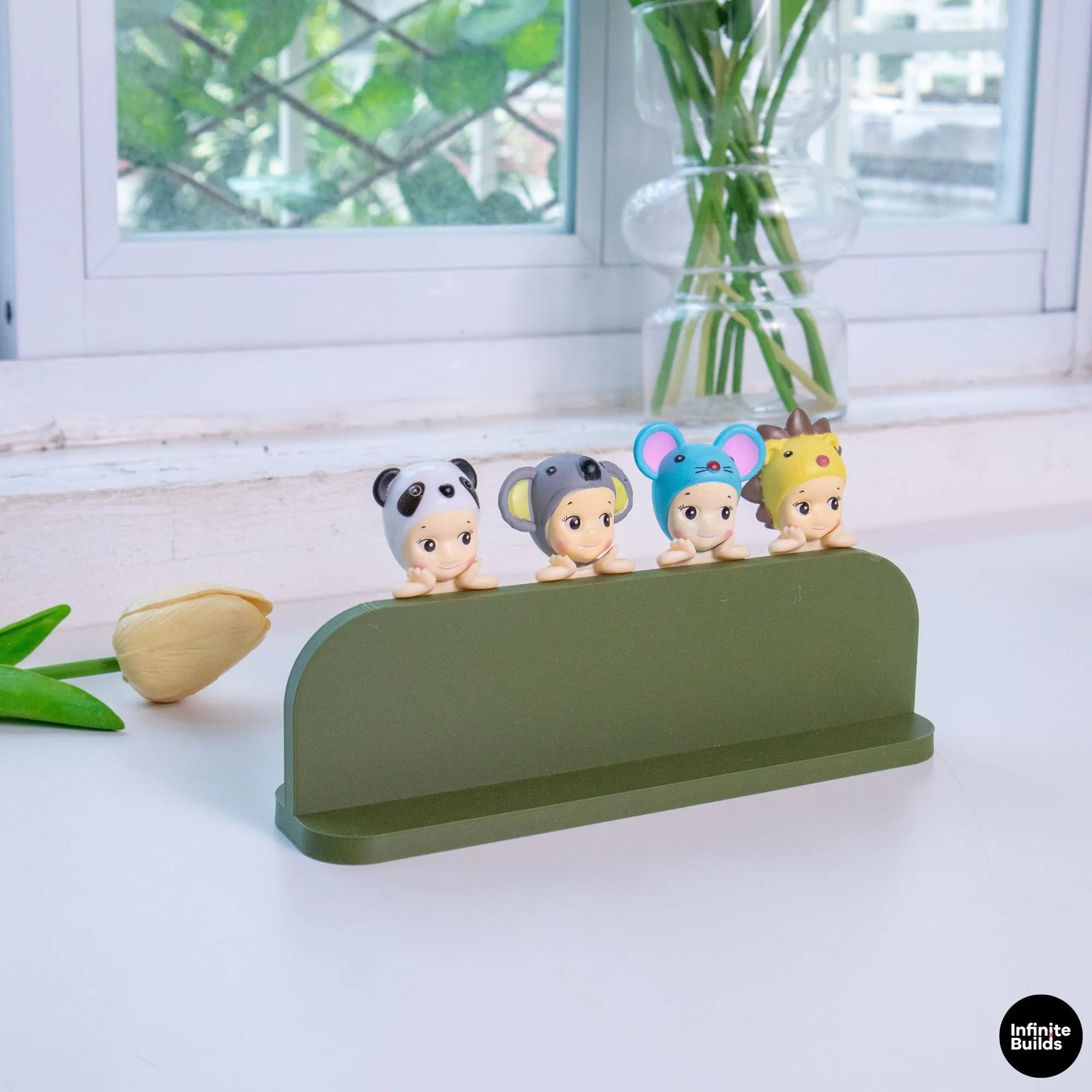 Sonny Angel Hippers Display Stand | 1:12 Scale | 3D Printed PLA Shelf | Desk Decor Organizer | Kawaii Display | Gift for Collectors