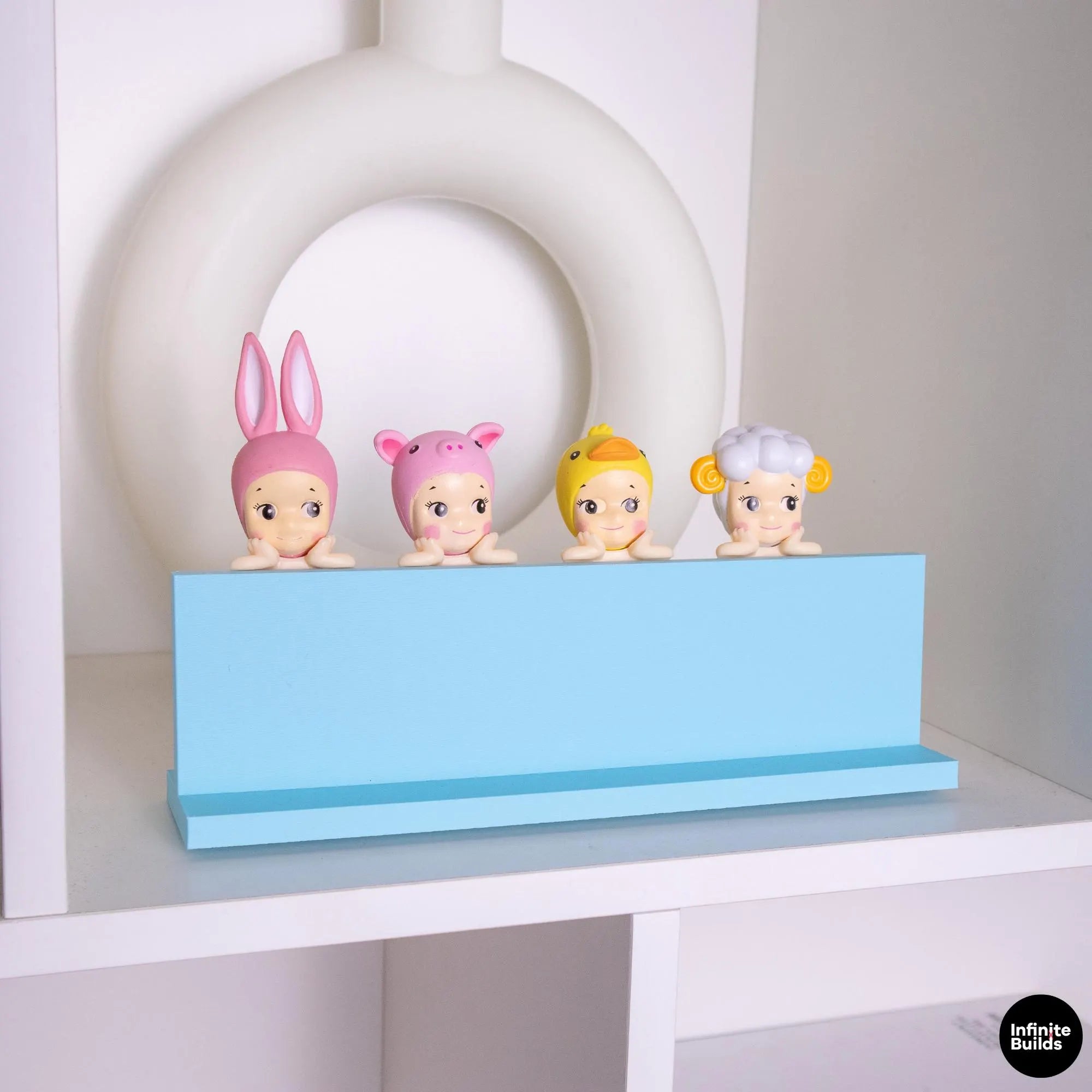Sonny Angel Hippers Display Stand | 1:12 Scale | 3D Printed PLA Shelf | Desk Decor Organizer | Kawaii Display | Gift for Collectors