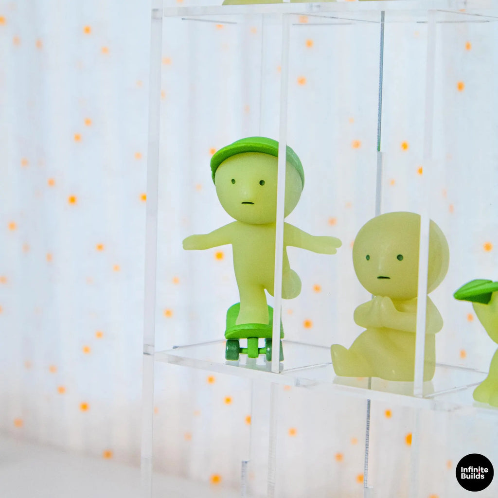 Clear Acrylic Cubby Shelf | Sonny Angel & Smiski Display Case | Mini Figure Organizer | Kawaii Desk Decor | Collector Shelf